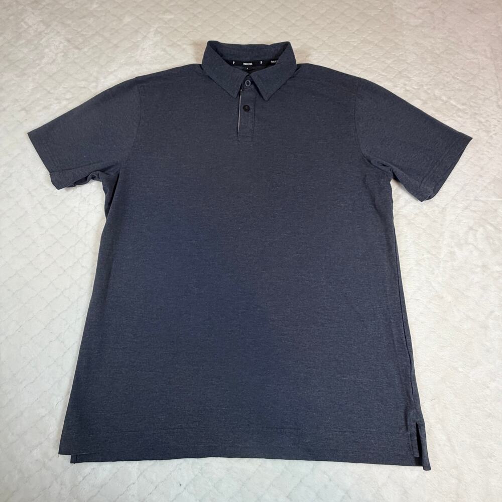 Public Rec Go-to Performance Tech Shorr Sleeve Polo Shirt Blue Men’s Sz Lg